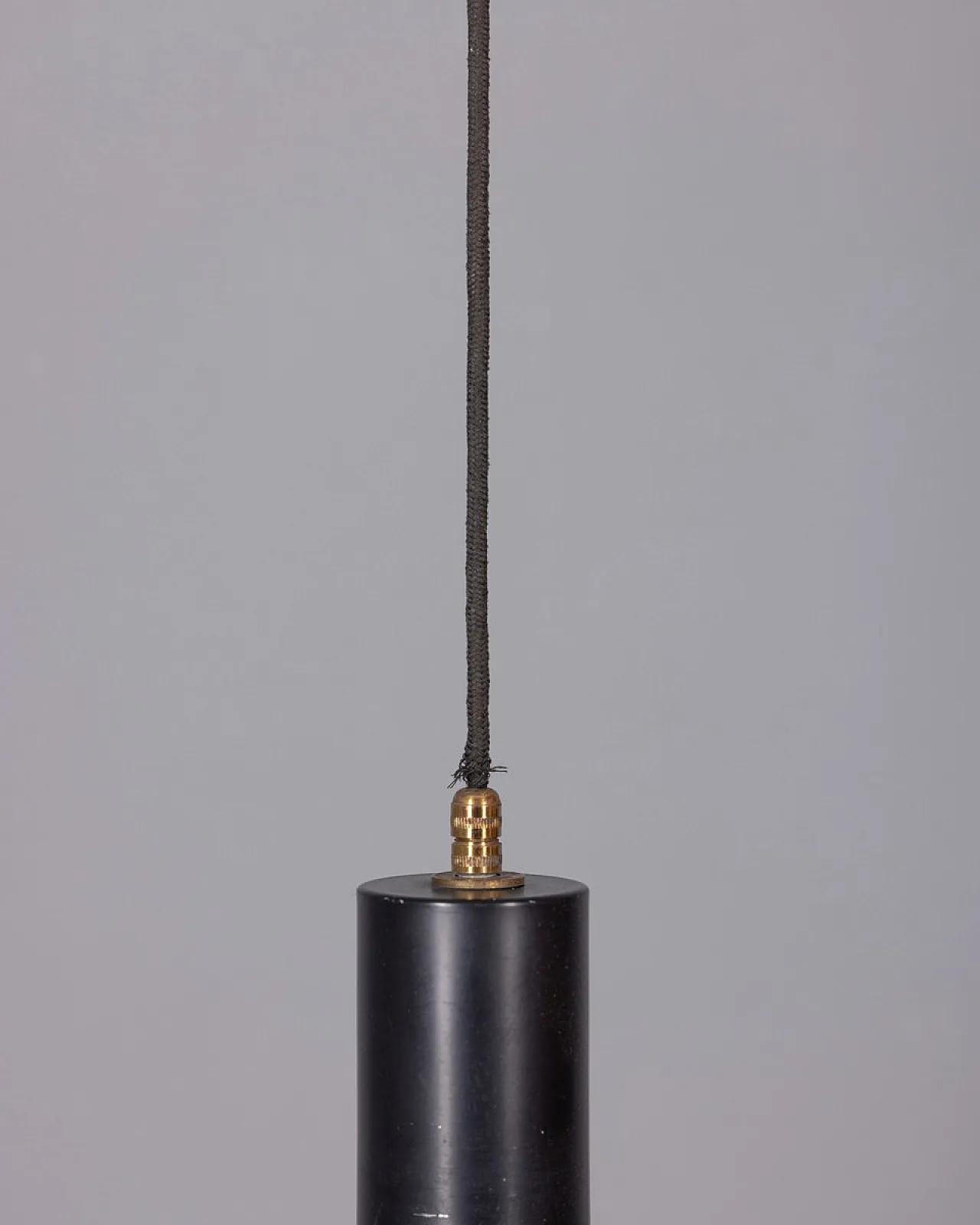 Metal and glass pendant lamp, 1970s 7