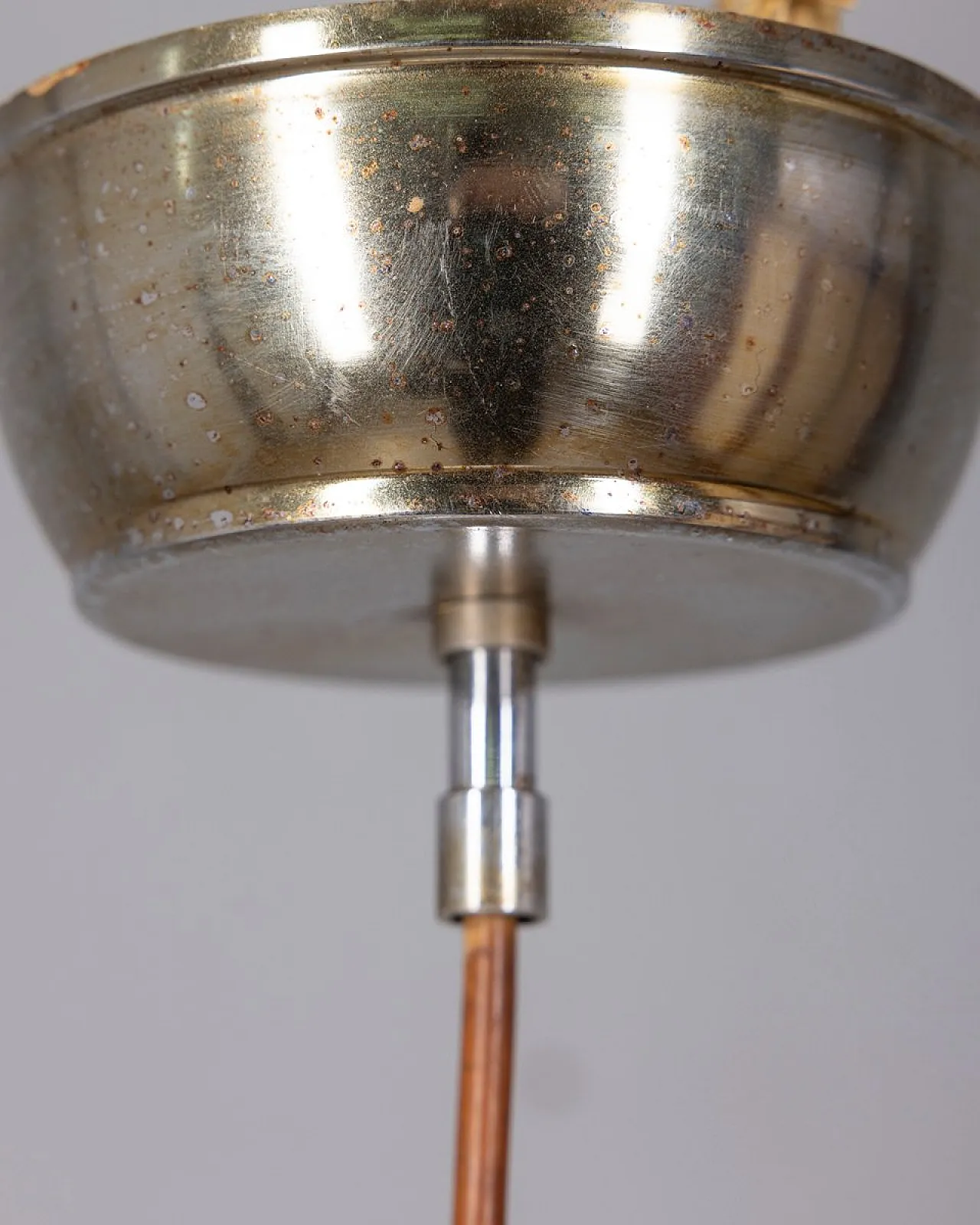 White plastic pendant lamp, 1970s 6