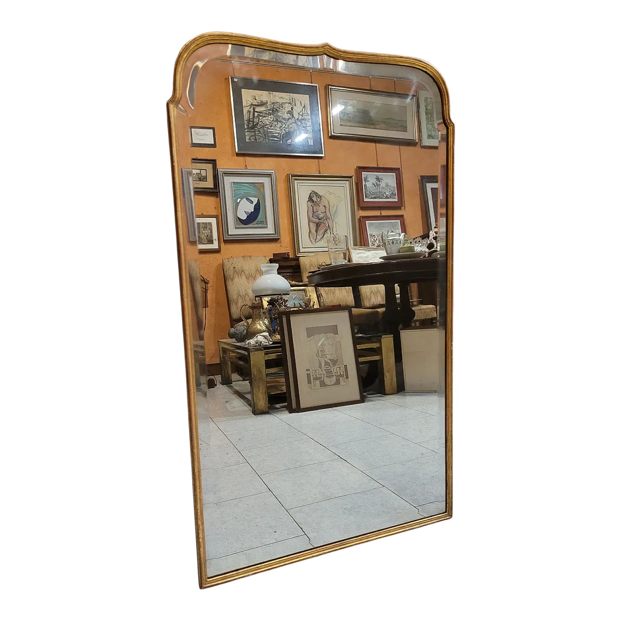 Specchiera in legno dorato, Italia, di inizio '900 1