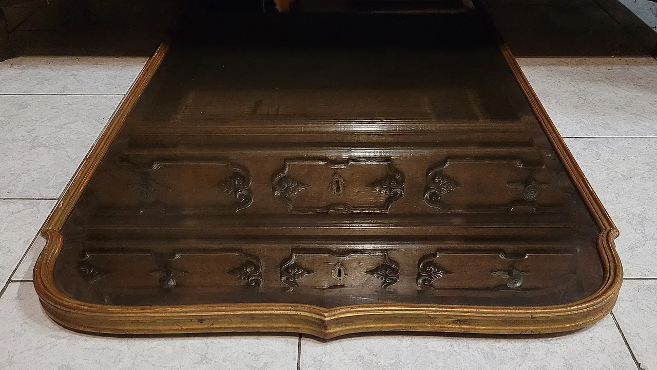Specchiera in legno dorato, Italia, di inizio '900 5