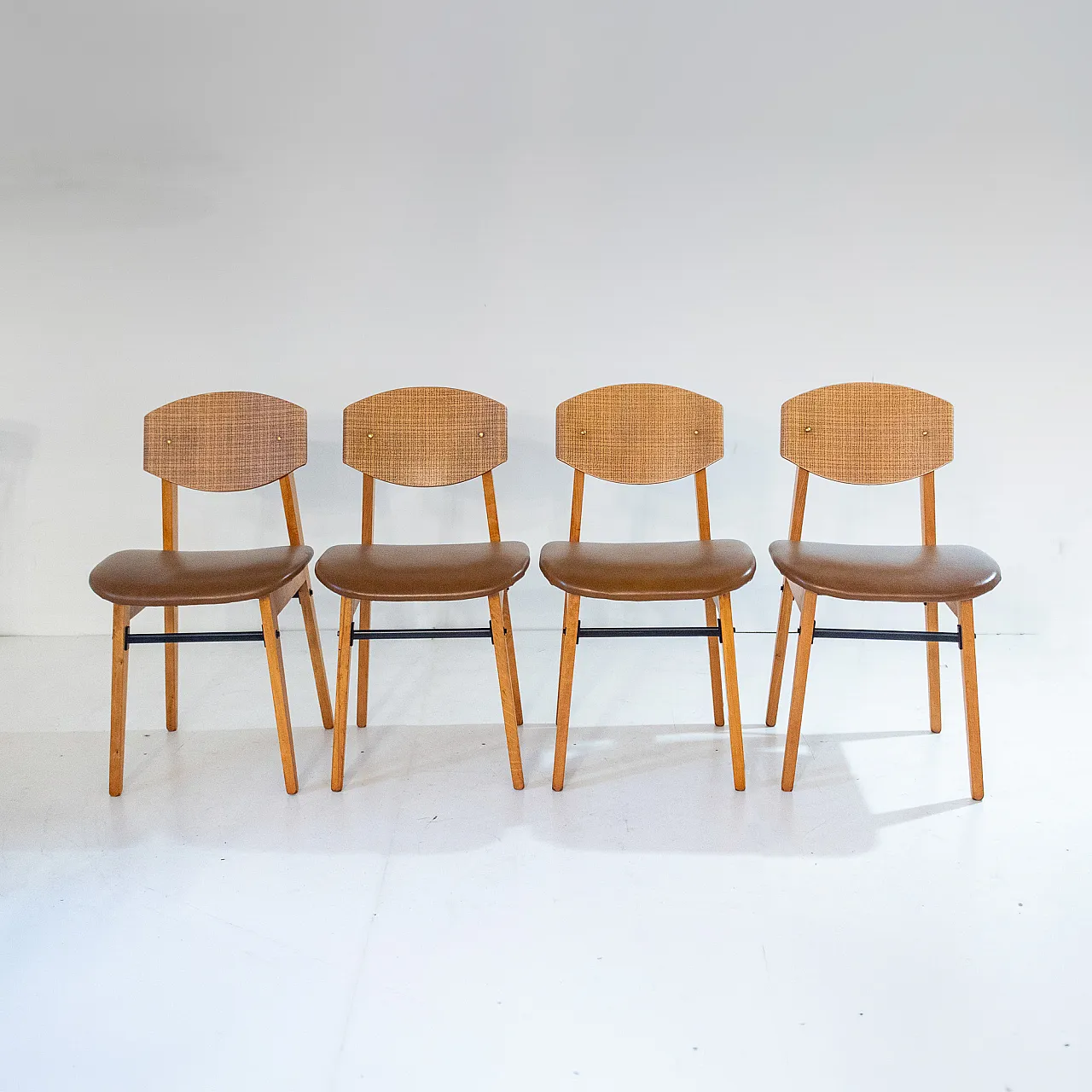 Vintage Scandinavian style dining chairs, 1960s Italy 4