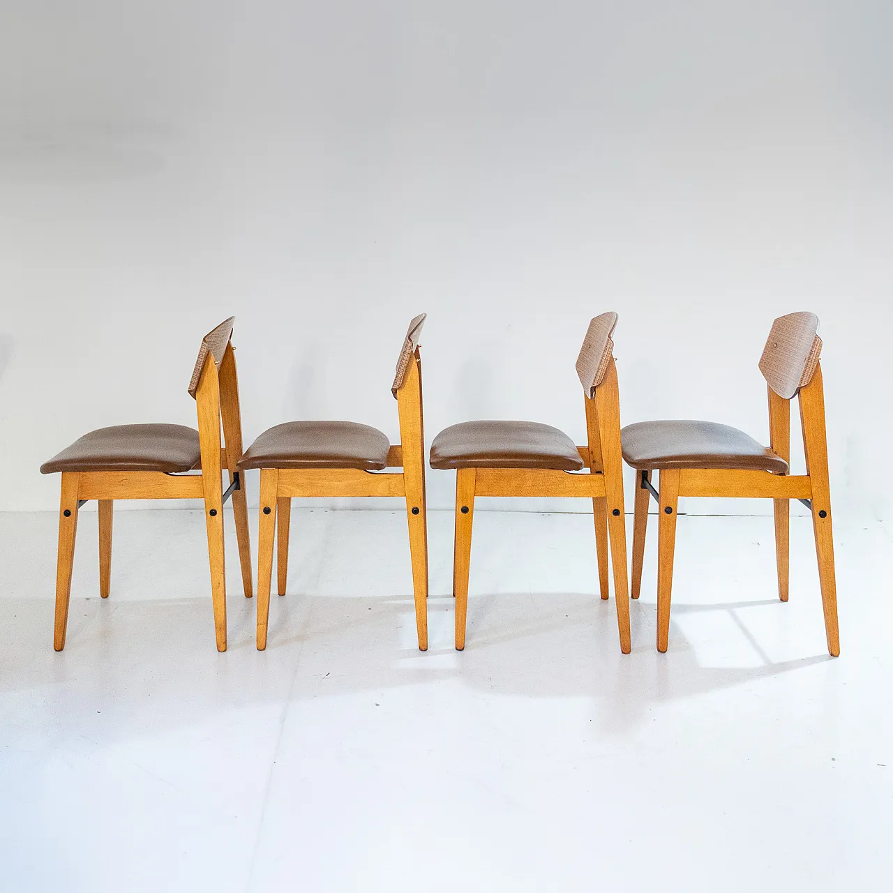 Vintage Scandinavian style dining chairs, 1960s Italy 5