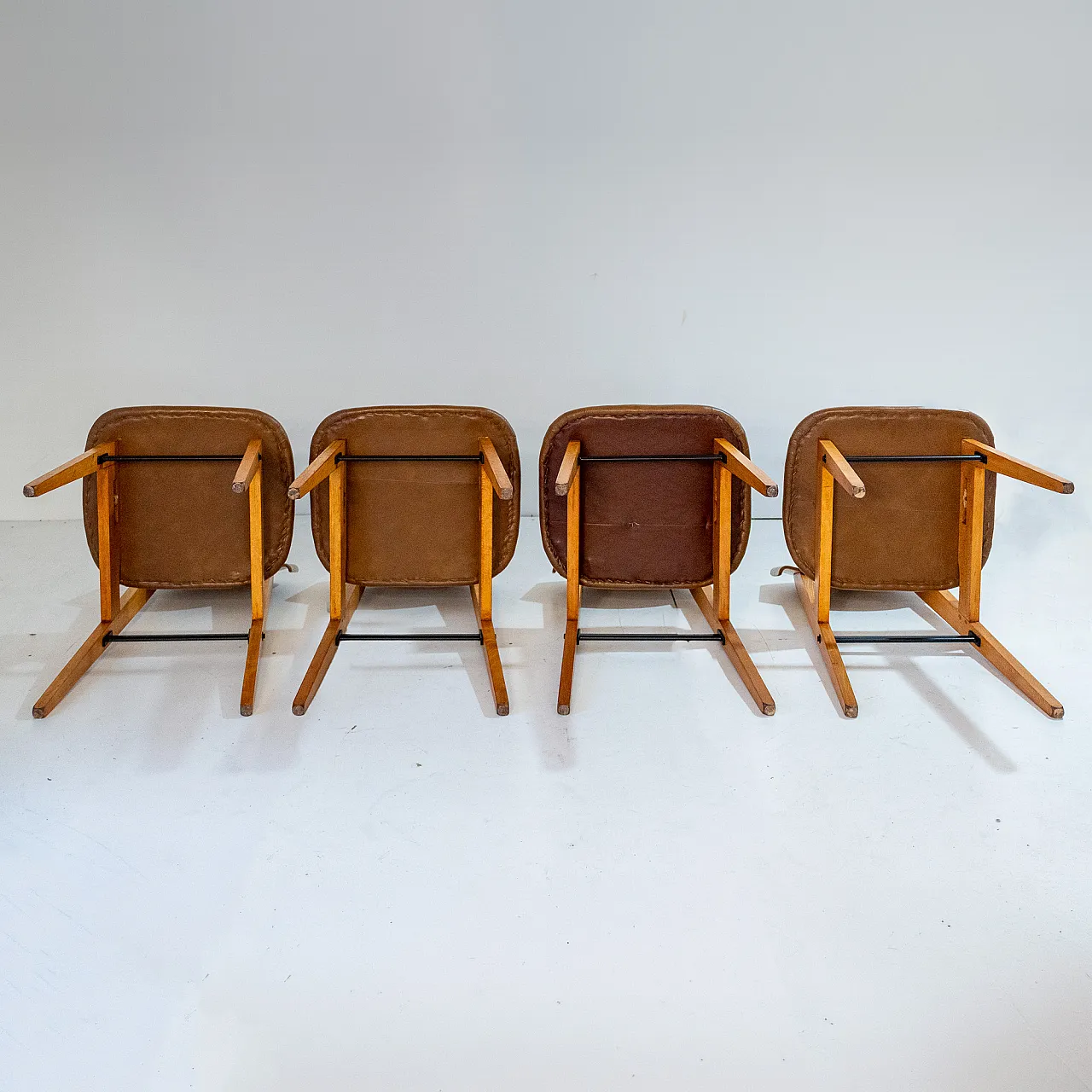 Vintage Scandinavian style dining chairs, 1960s Italy 6