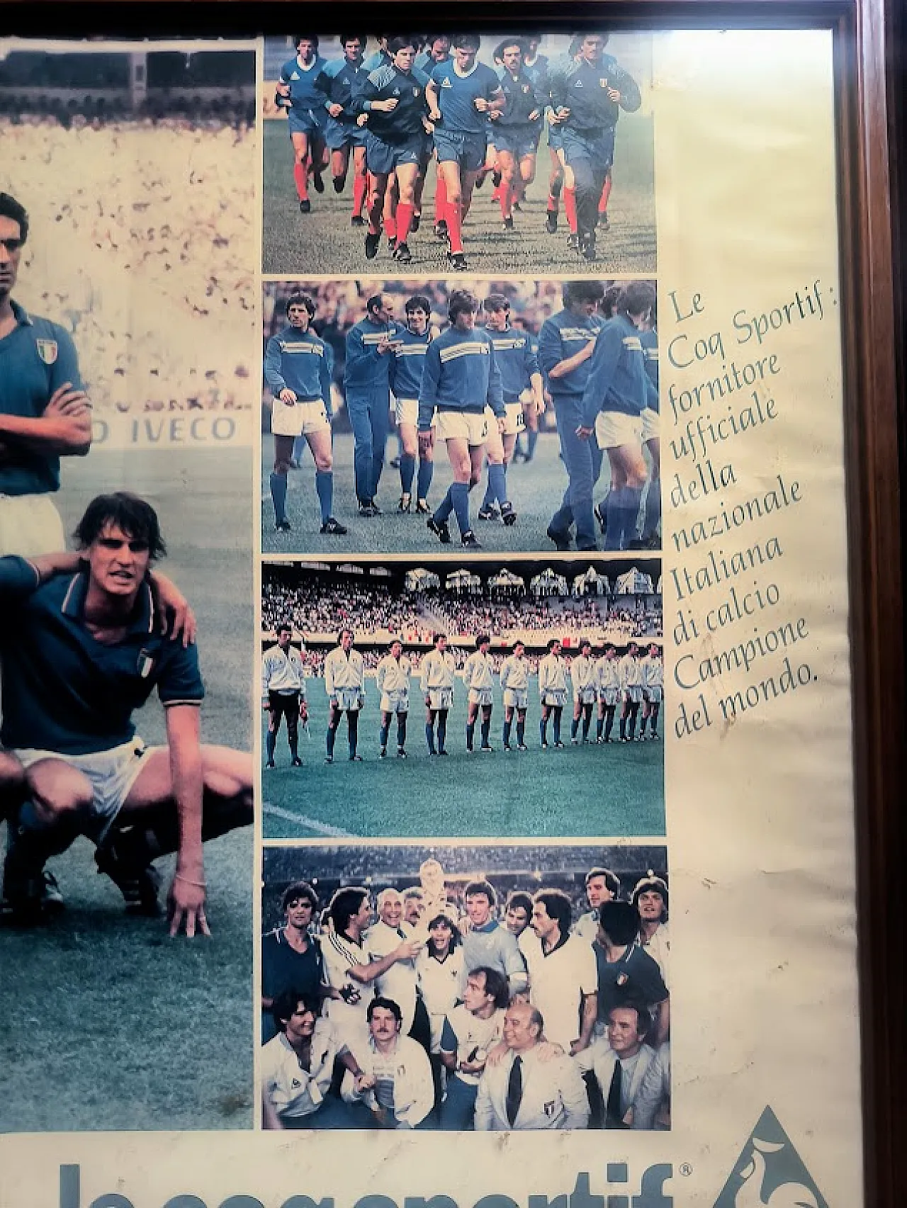 Advertising poster Italy World Champion Le coq Sportif, 1982 4