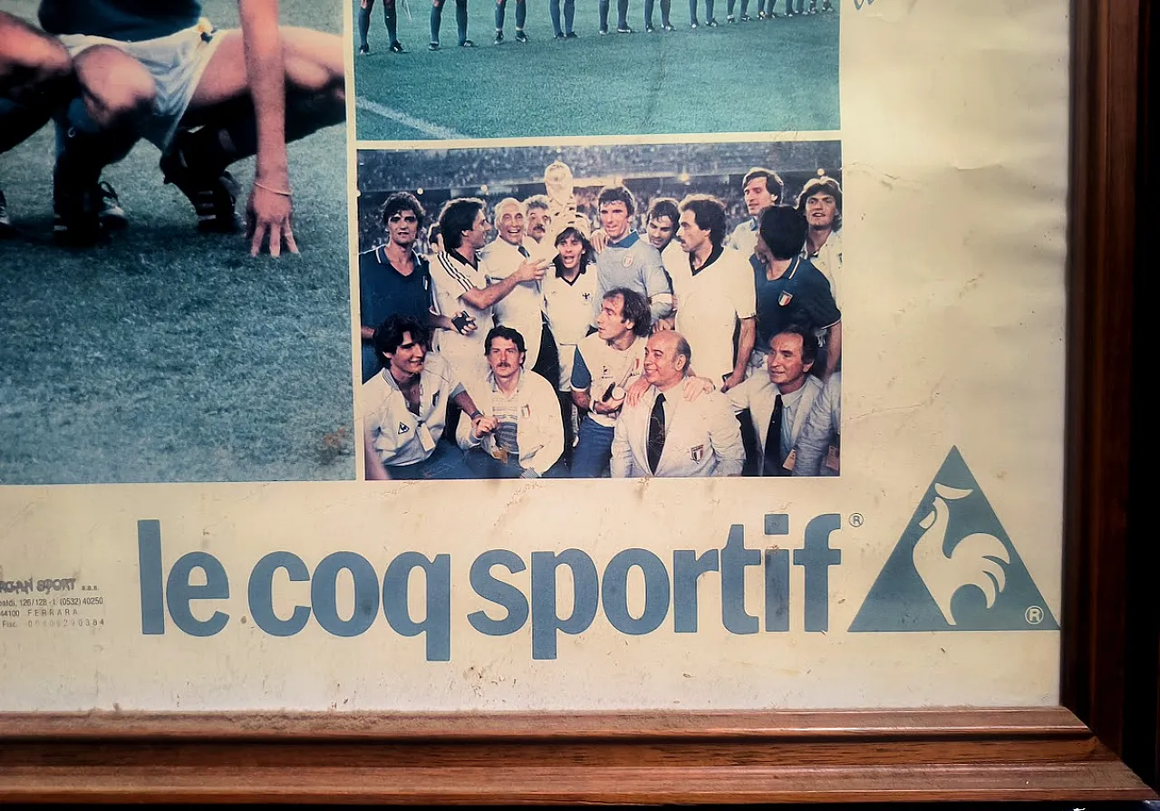 Advertising poster Italy World Champion Le coq Sportif, 1982 5
