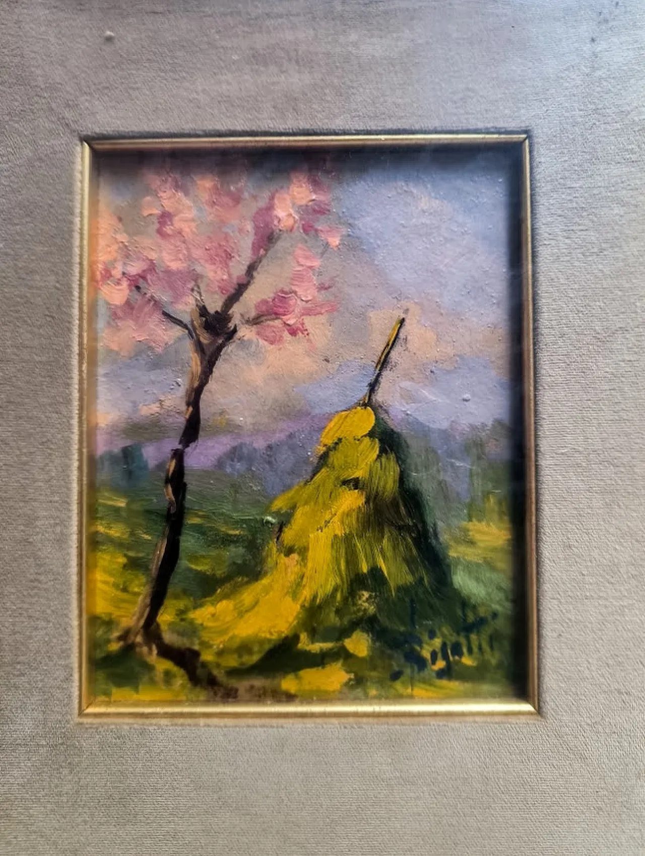 Oil painting by Italo Bigatti Spring, 1982 2