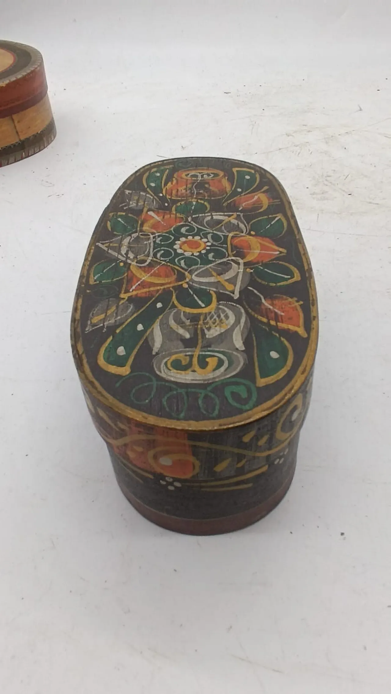 Scatola in faggio curvato e sottofondo in abete, '800 3