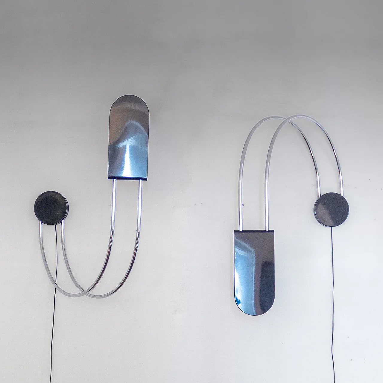 Pair of wall lights Gesto by Bruno Gecchelin for Skipper, 1970s 7