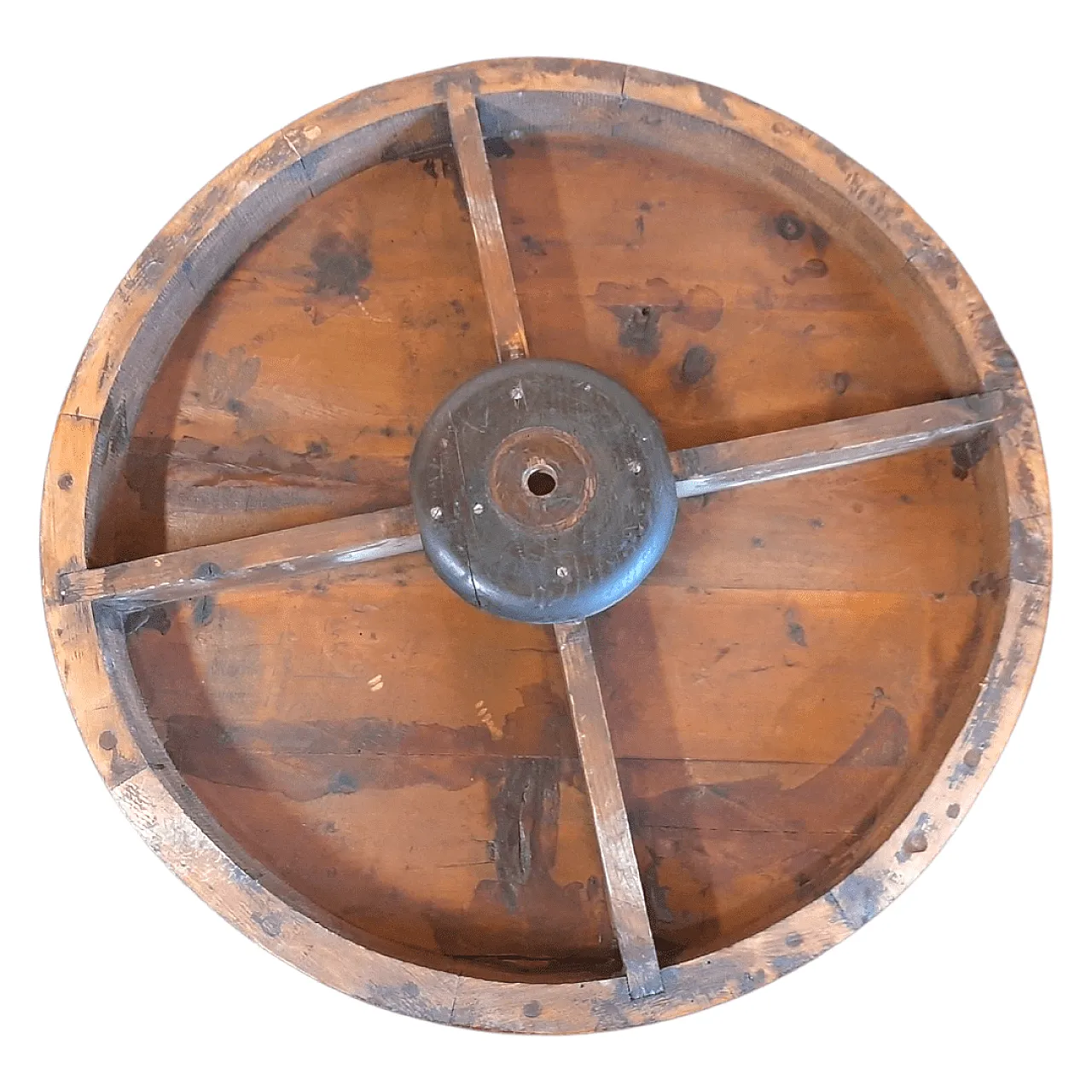 Tavolo in legno massello di noce lastronato stile Luigi Filippo, '800 3