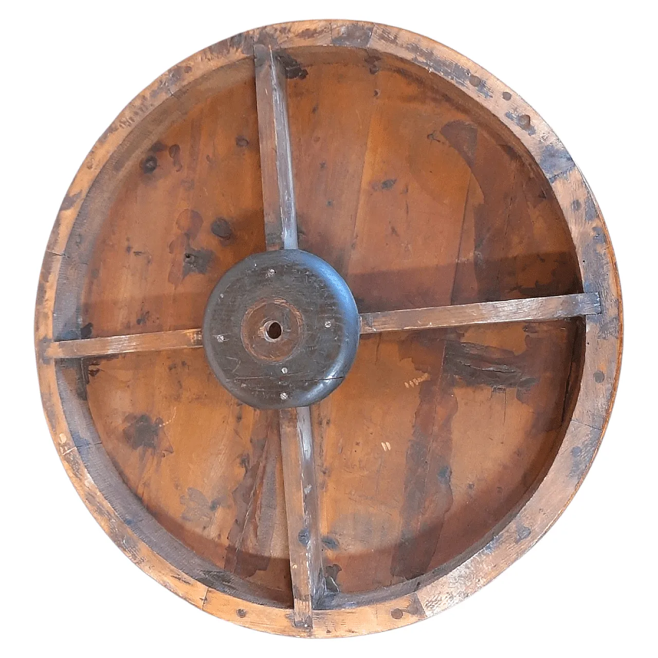 Tavolo in legno massello di noce lastronato stile Luigi Filippo, '800 4