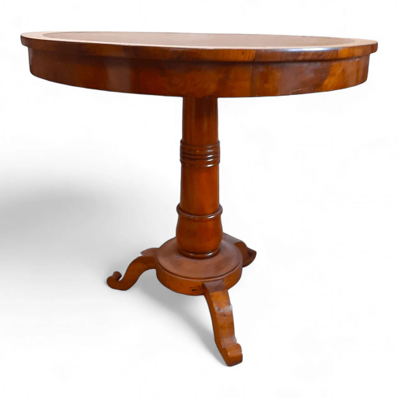 Tavolo in legno massello di noce lastronato stile Luigi Filippo, '800 13