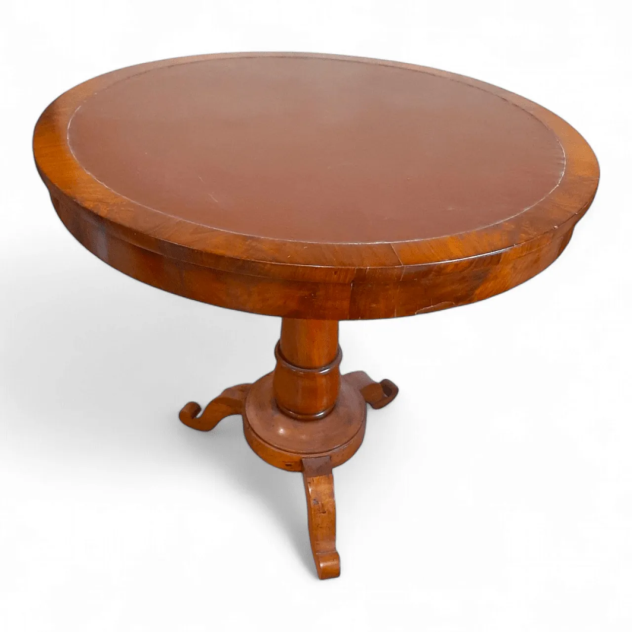 Tavolo in legno massello di noce lastronato stile Luigi Filippo, '800 16