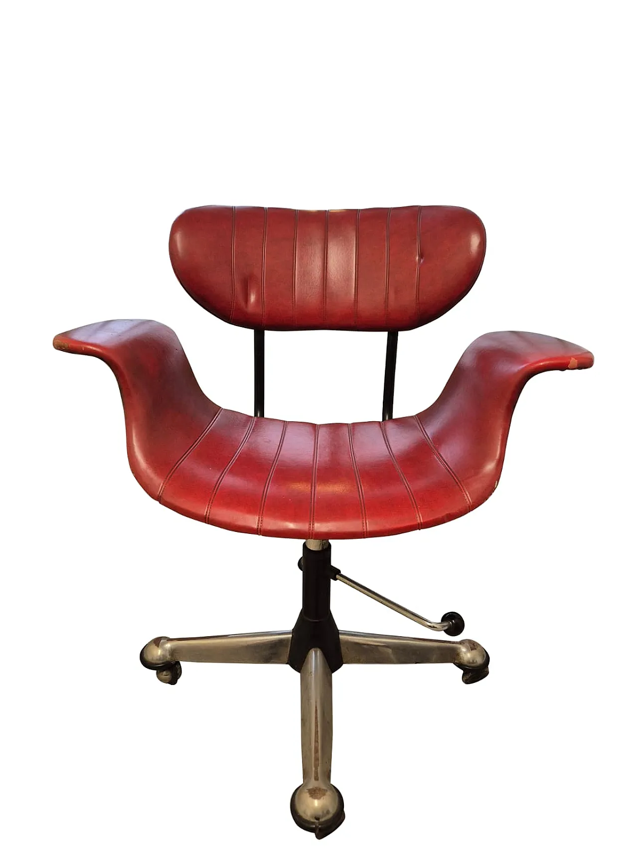Poltrona da ufficio girevole  di Gastone Rinaldi per Rima, anni ’50 1