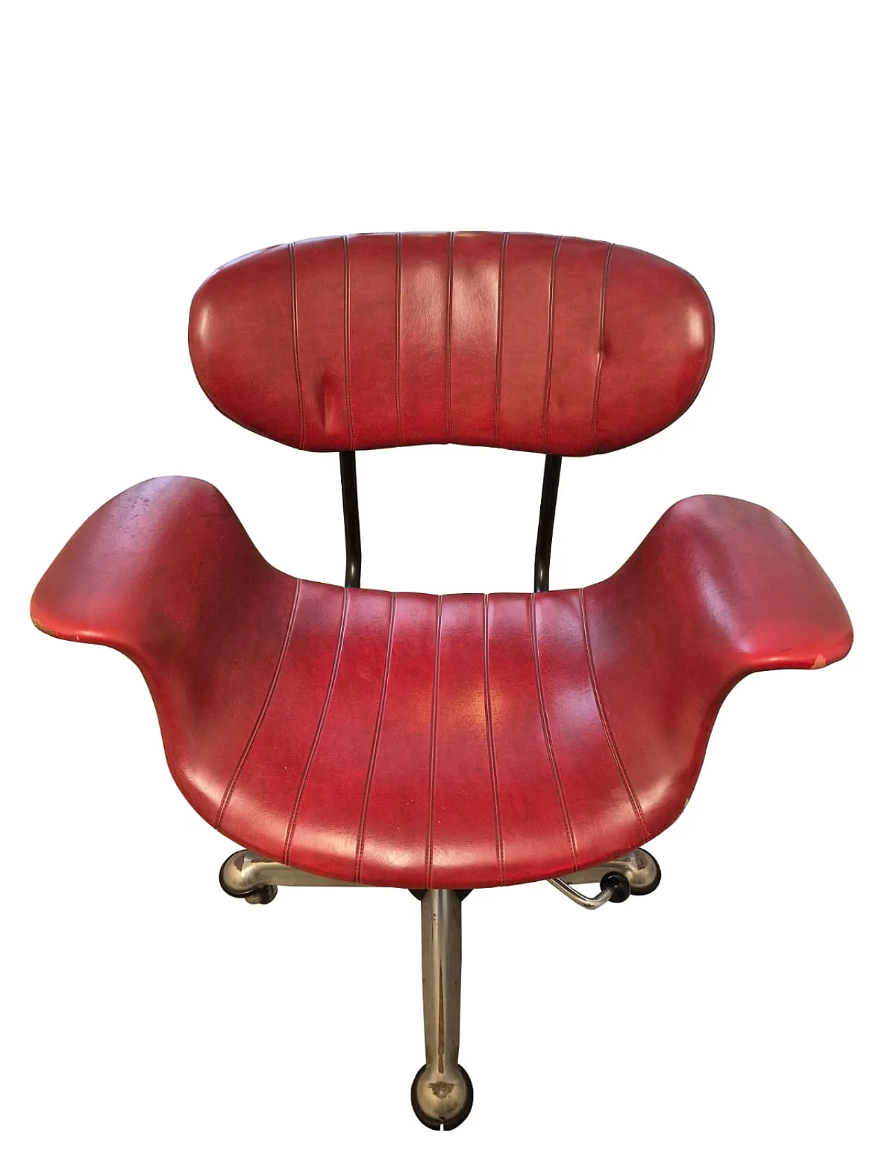 Poltrona da ufficio girevole  di Gastone Rinaldi per Rima, anni ’50 2