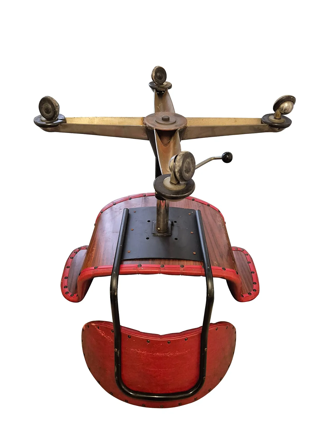 Poltrona da ufficio girevole  di Gastone Rinaldi per Rima, anni ’50 5