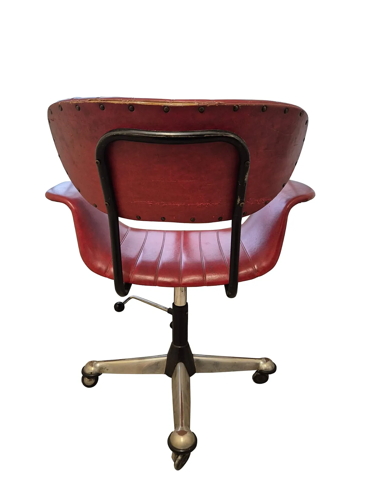Poltrona da ufficio girevole  di Gastone Rinaldi per Rima, anni ’50 10