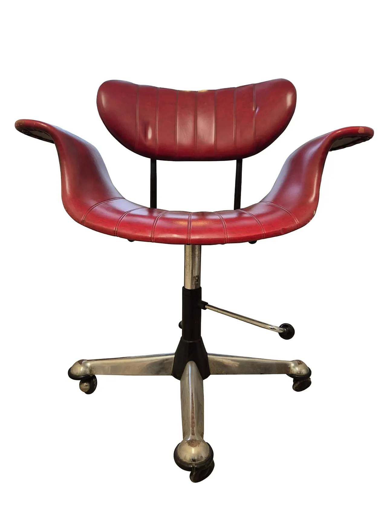 Poltrona da ufficio girevole  di Gastone Rinaldi per Rima, anni ’50 11