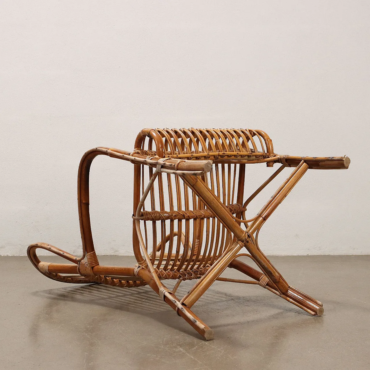 Armchair in bamboo, 1980s 9