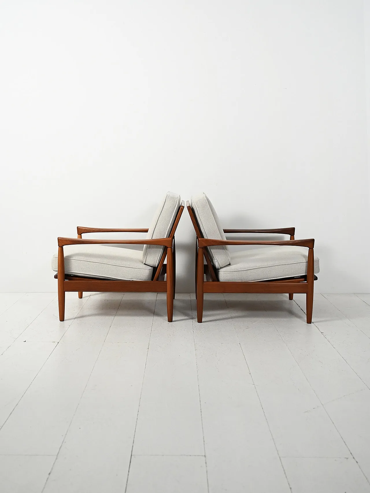 Pair of Scandinavian armchairs Kölding model, 70s 4