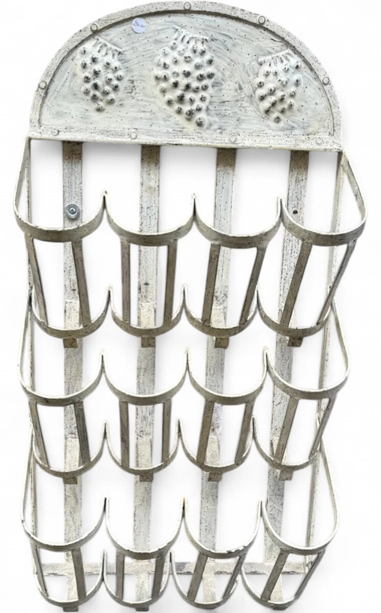 Vintage metal bottle holder, France, 1930s 6