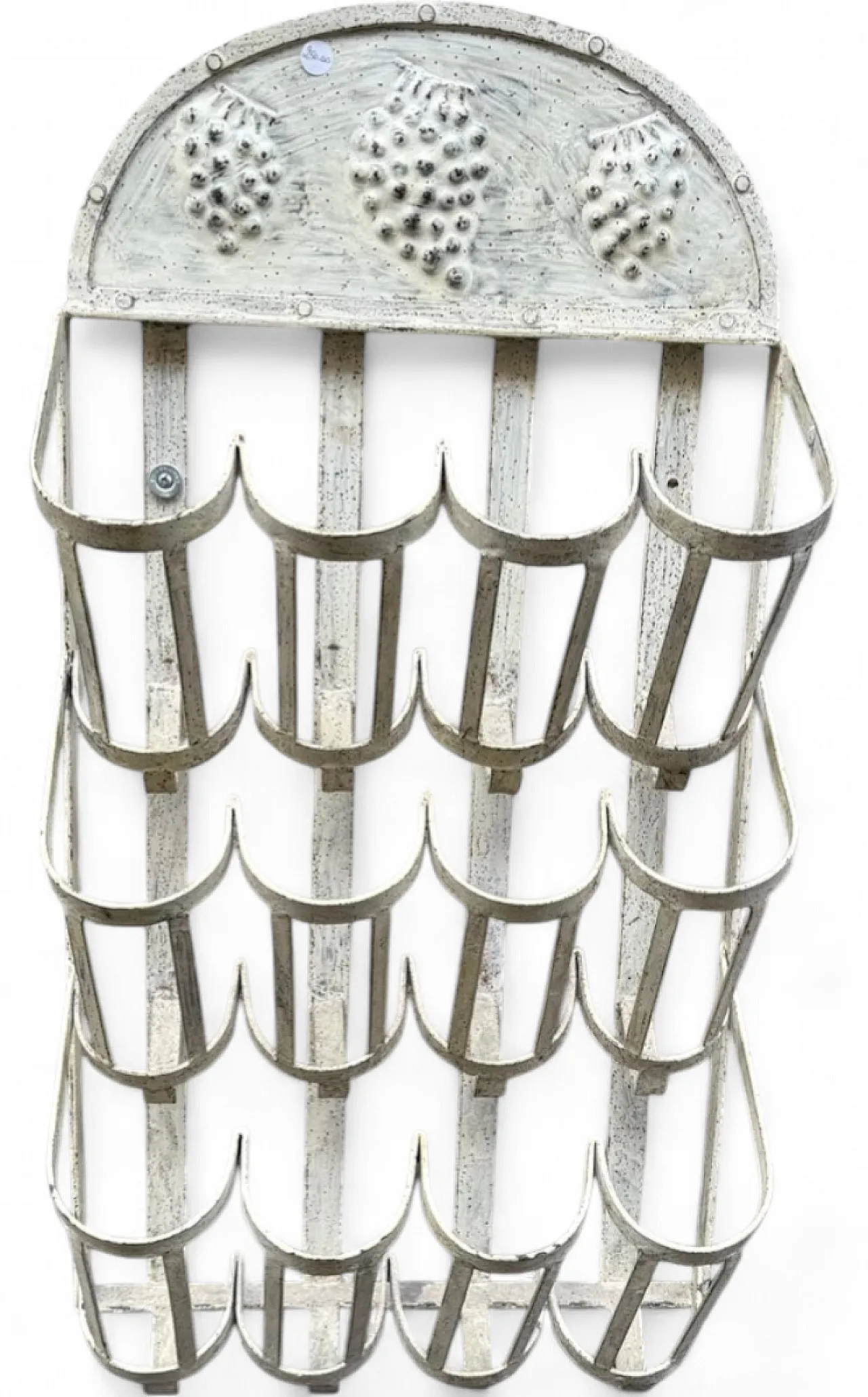 Vintage metal bottle holder, France, 1930s 7