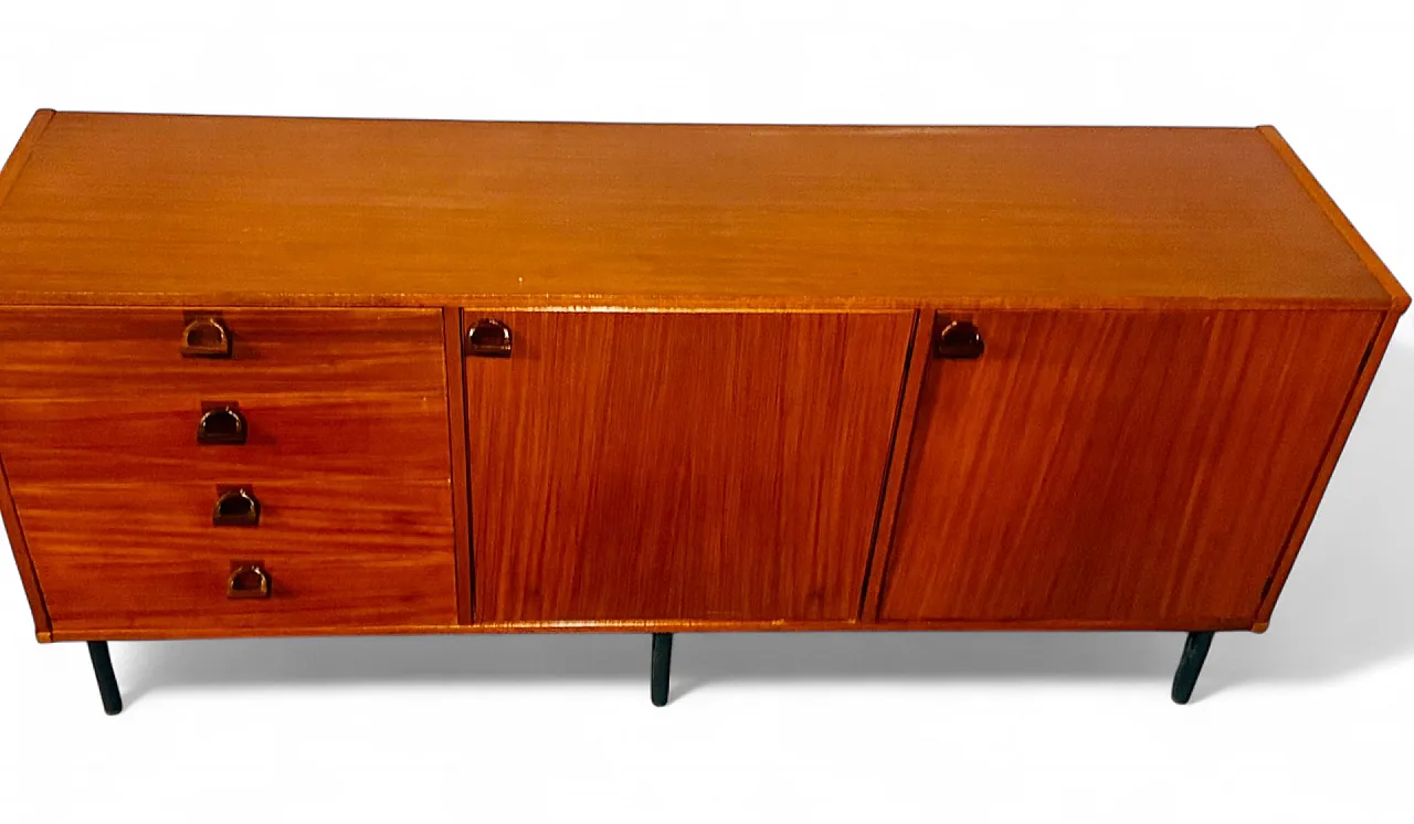 Sideboard in beech and teak, Italy, 1960s 7