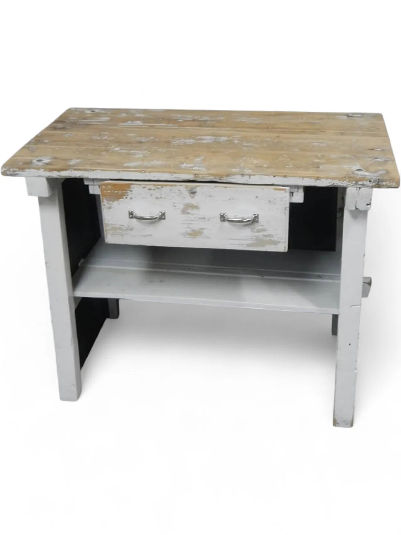 Cash counter in fir wood and metal 1980 14