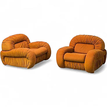 Pair of Califfo armchairs, produced by Beka, 1970s