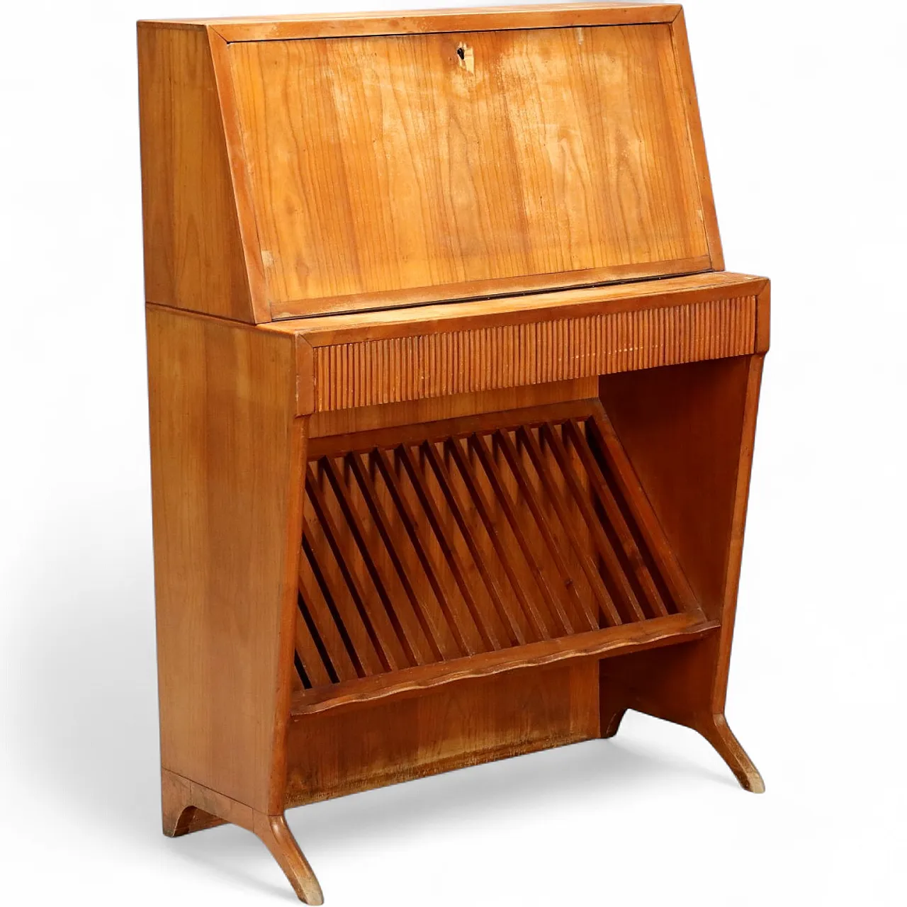 Wooden cabinet with flap door, 20th century 11