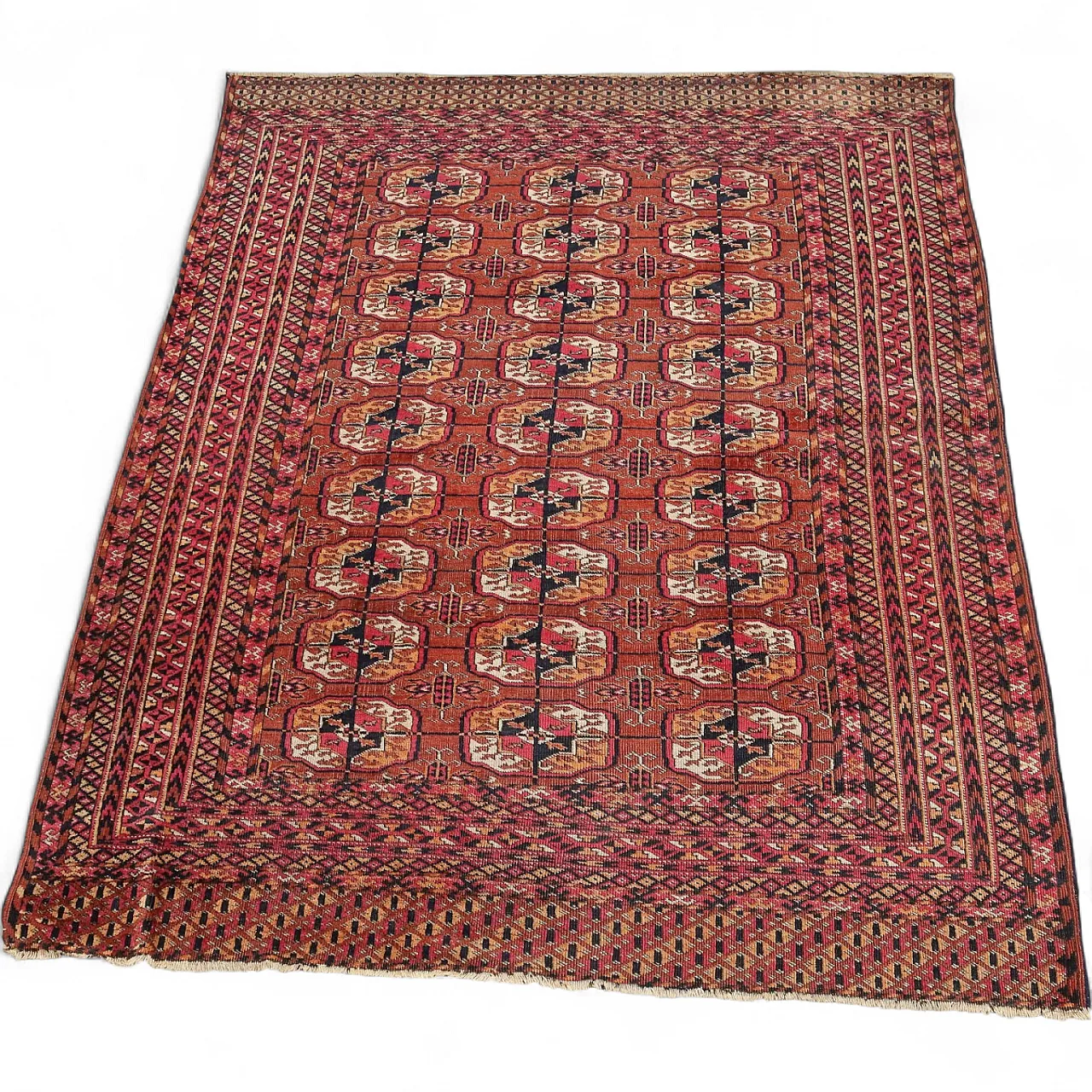 Tappeto Bokhara in lana, maglia extrafine, fatto a mano, '900 9