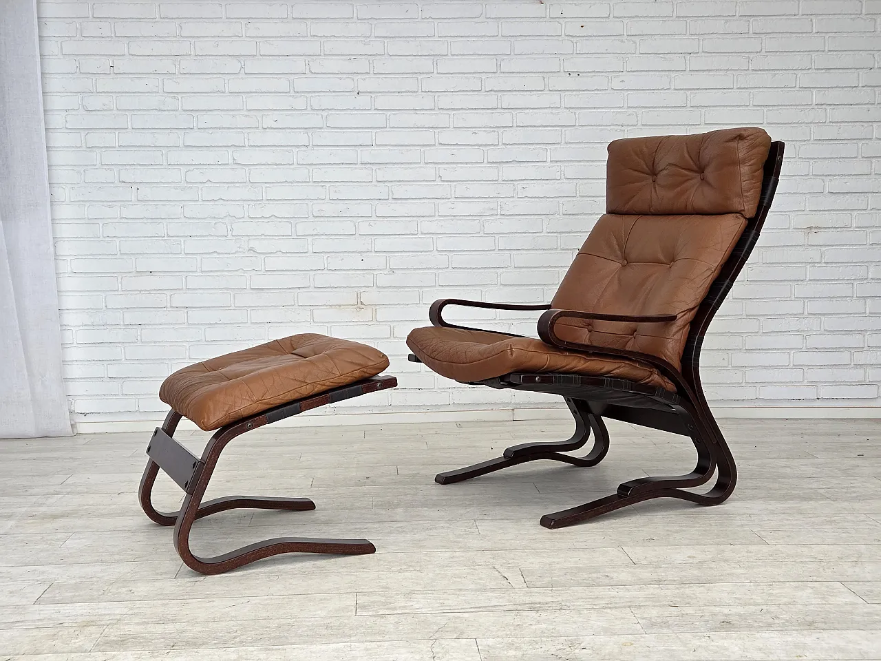Pair of set of chairs Norwegian  by Else & Nordahl Solheim, 1970s 4