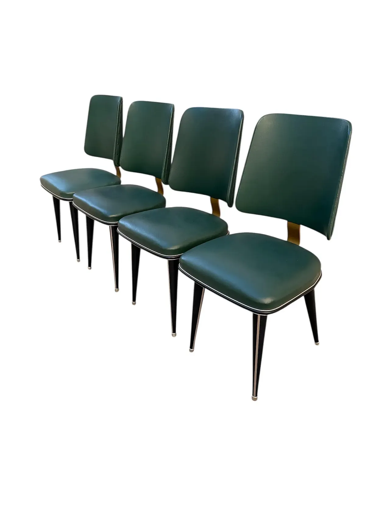 Table with 4 chairs by Umberto Mascagni, 1950s 10