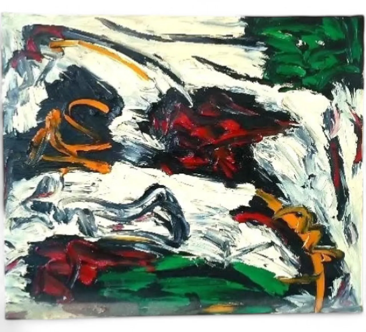 Abstract painting, oil on canvas by Simone Ciani, 1990s 9