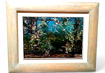 The Pergola, oil on canvas with frame, mid-20th century