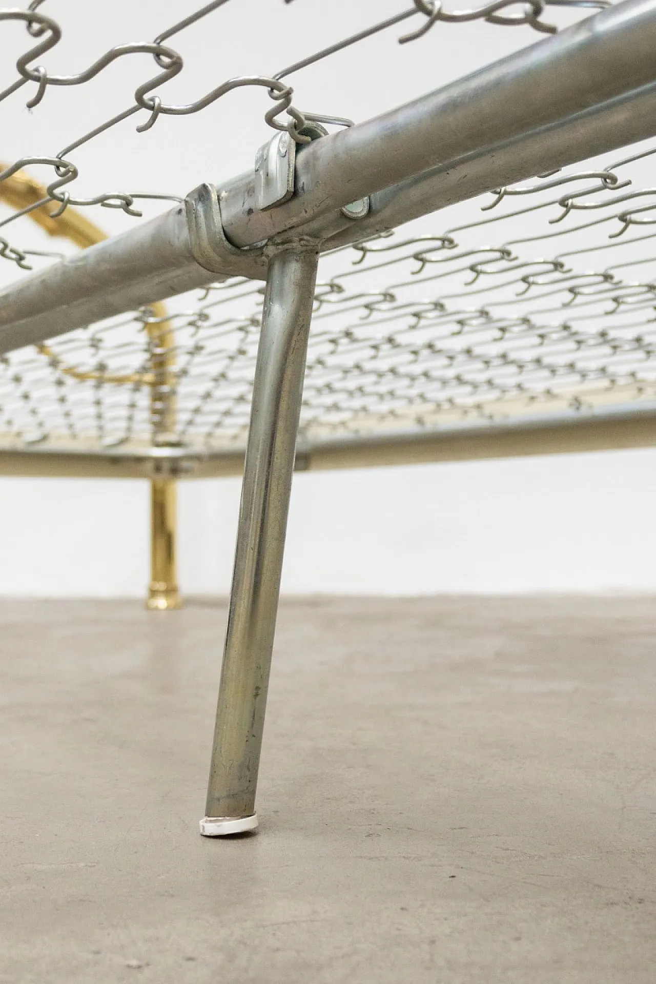 Nodo d'Amore, letto matrimoniale in ottone di Lipparini, anni '70 3