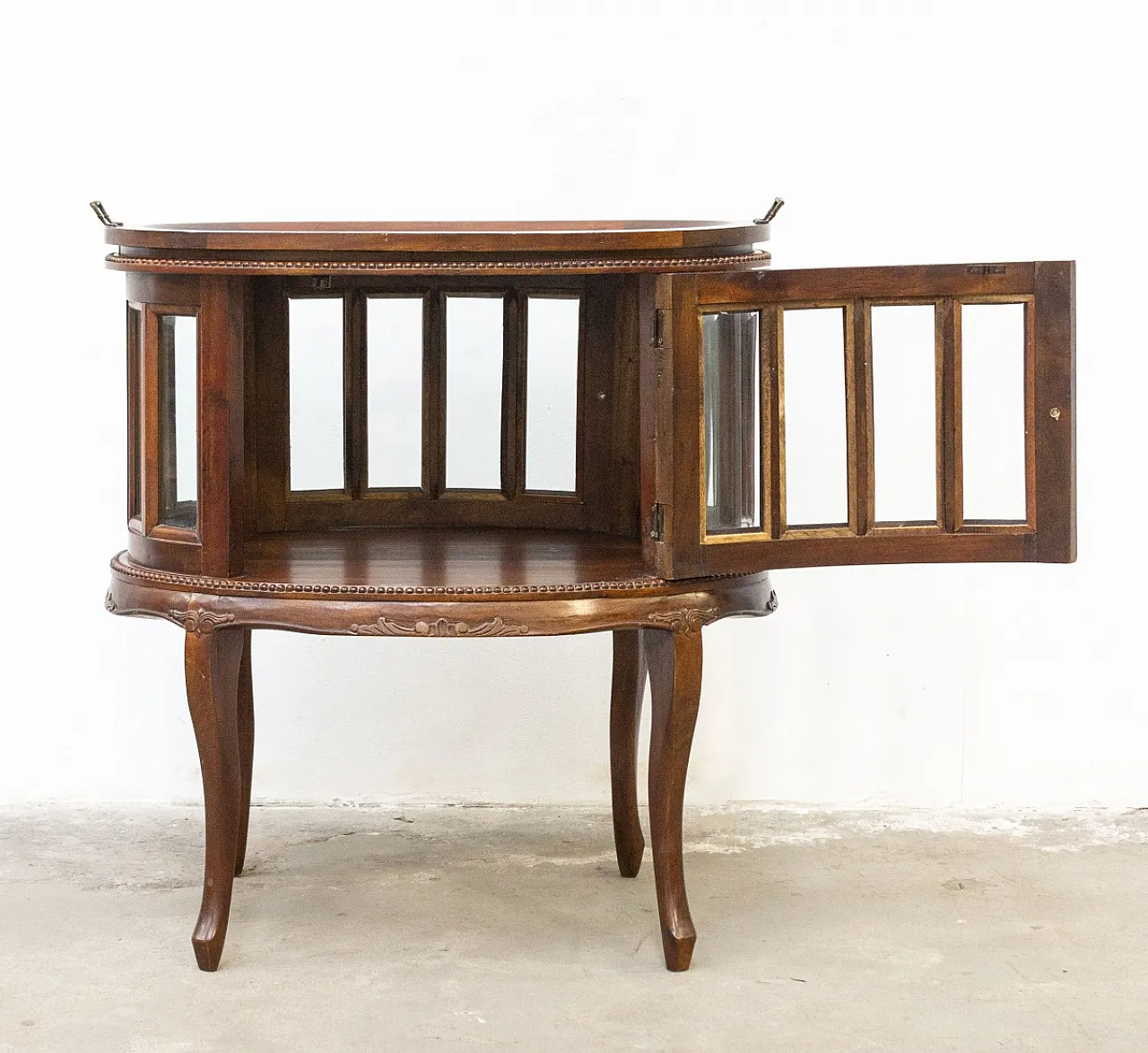 Mobile bar in legno di mogano con vassoio, '900 6