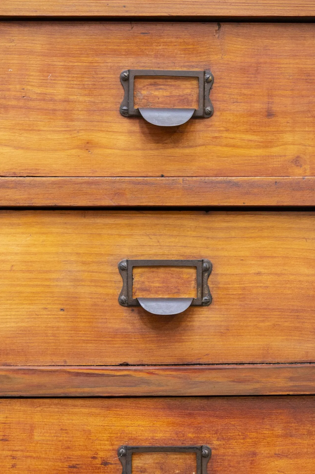 Solid oak filing cabinet, early 20th century 8