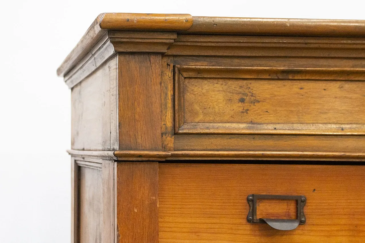 Solid oak filing cabinet, early 20th century 9