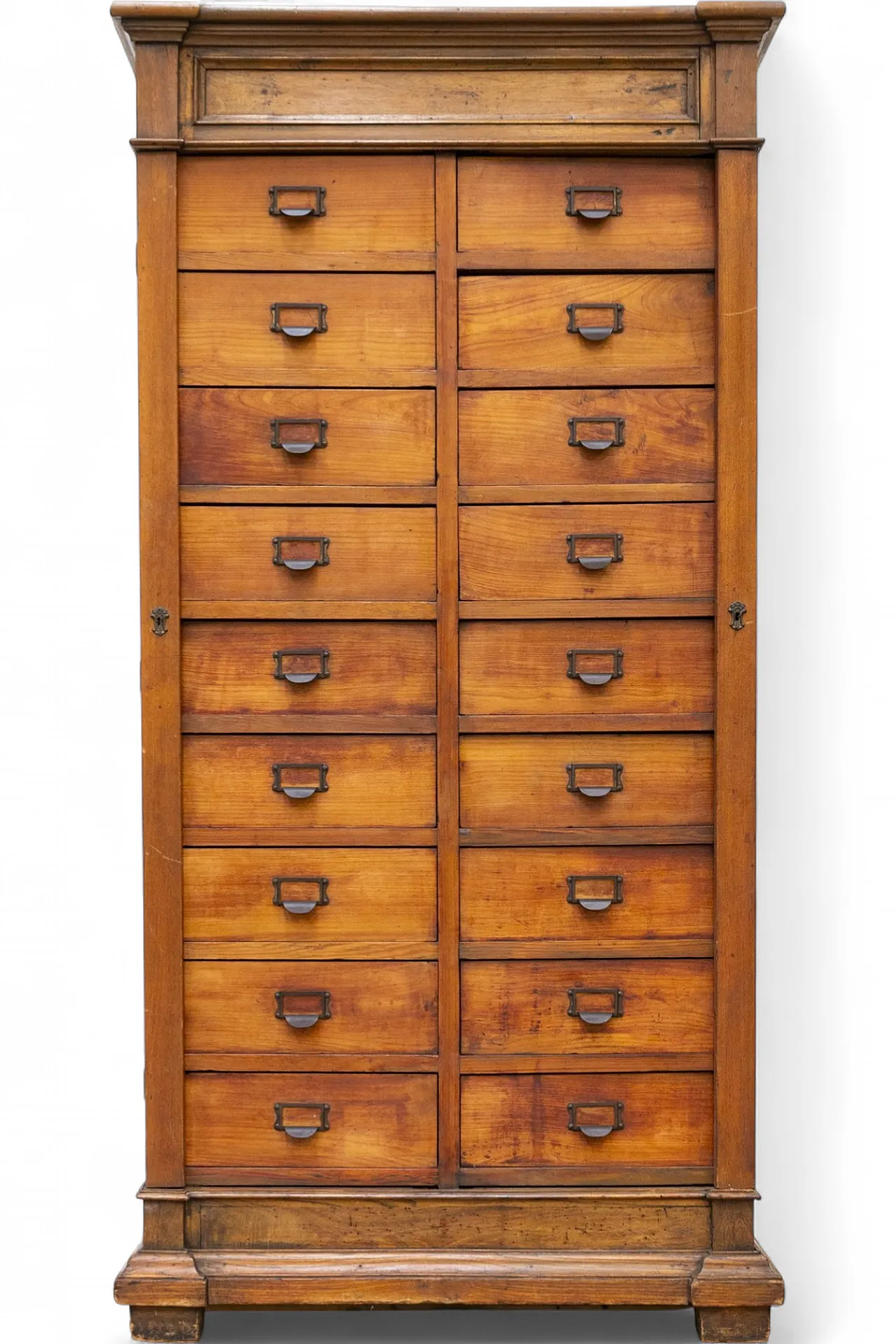 Solid oak filing cabinet, early 20th century 14