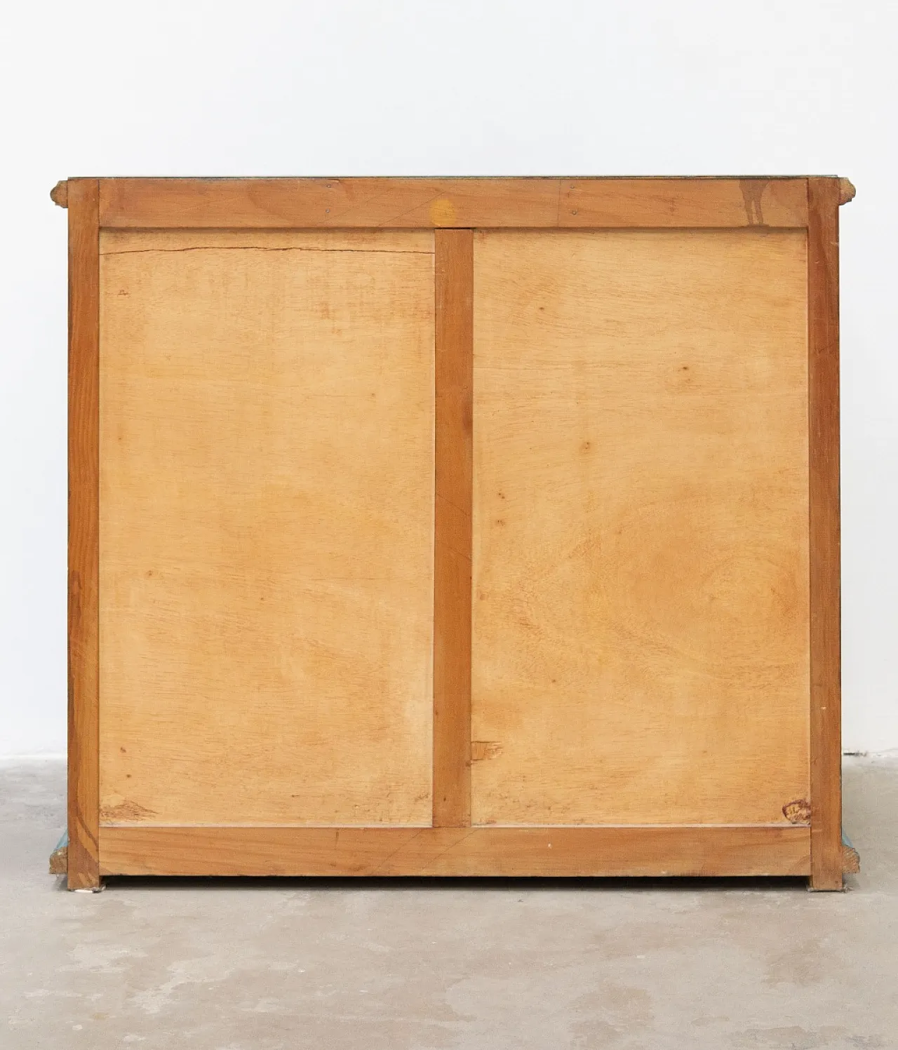 Cassettiera in abete e maniglie in ferro antichizzato, '900 12