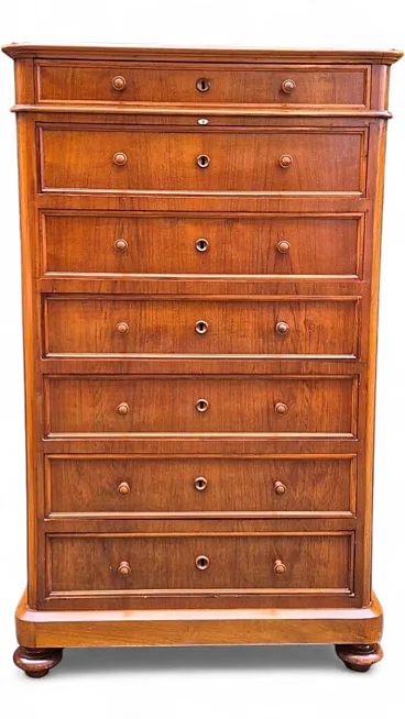 Pair of walnut-veneered weeklies, 19th century