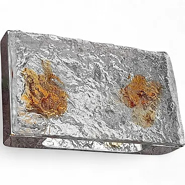 Stone etched glass lamp by Venini, 1970s