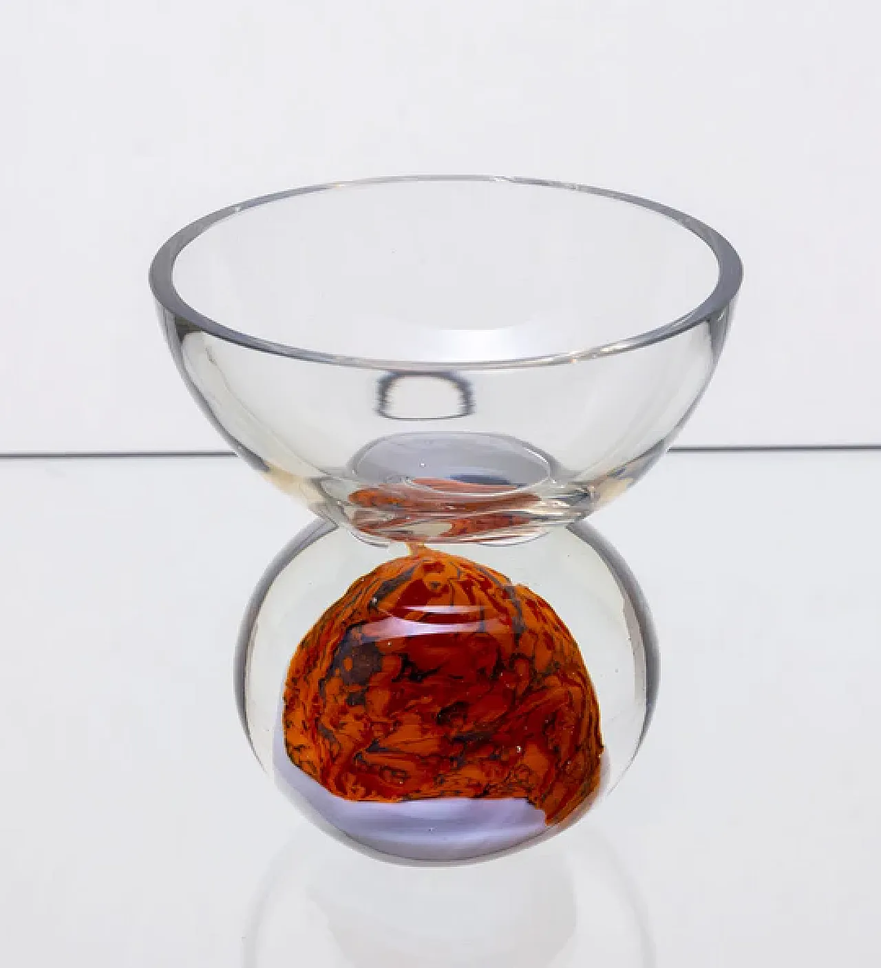 Lampada in vetro acidato di Venini, anni '70 1