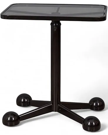 Carrello in metallo nero di Allegri, anni '70