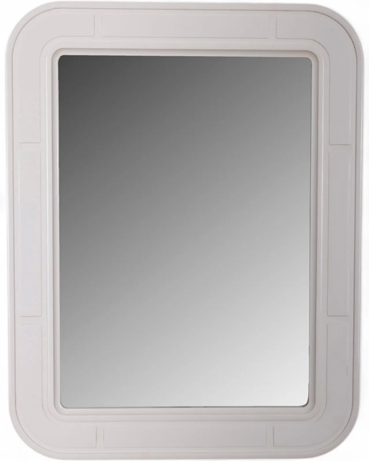 Specchio da parete bianco di Carrara Matt, anni '70 6