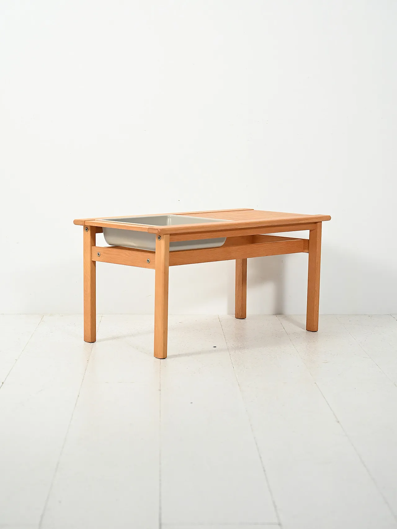 Panca con portafiori in rovere “Florida” 3