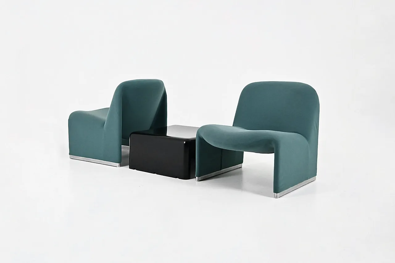 Alky Chairs and Table by Giancarlo Piretti for Anonima Castelli, 1970s 1
