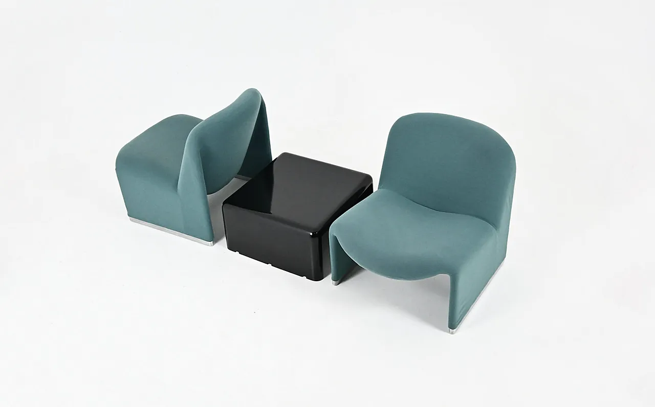Alky Chairs and Table by Giancarlo Piretti for Anonima Castelli, 1970s 2