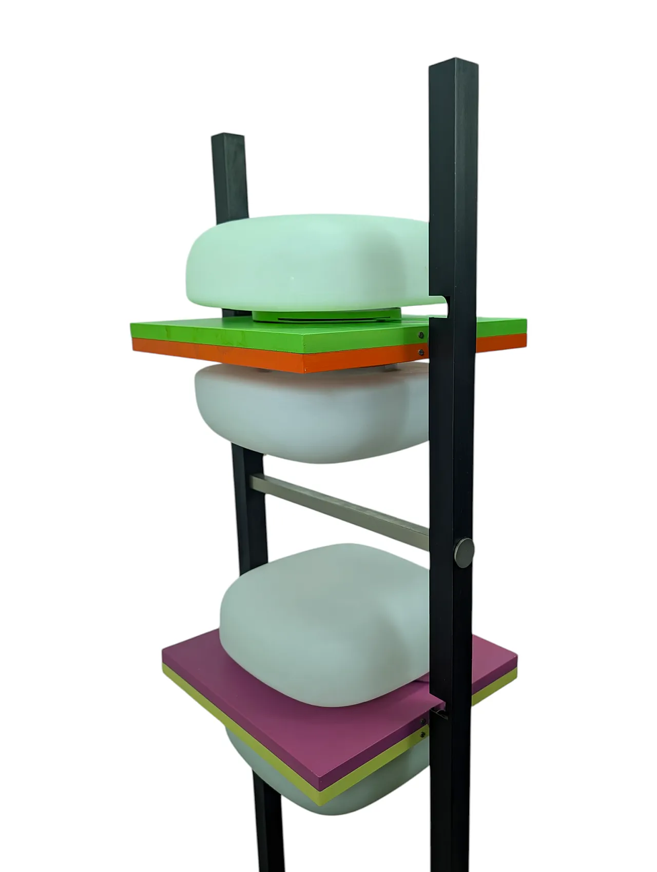 Floor lamp with 4 tilting lights, Italian manufacture, 1970s 4