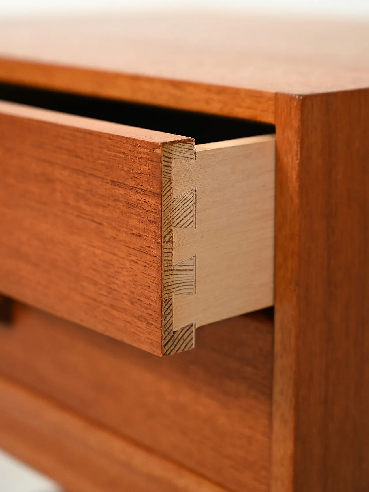 Scandinavian teak bedside table from the 1960s 8